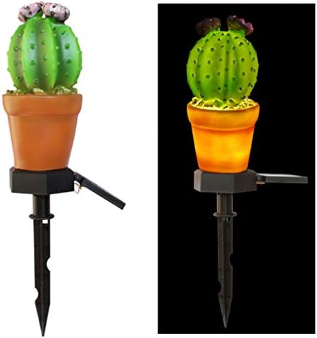 Mobestech Solar Garden Lights Creative Cactus Pineapple Lawn Lamp Outdoor Ground Lights for Garden Yard Pathway Patio Decor