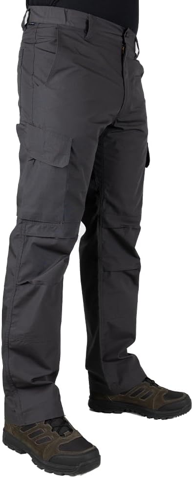 LA Police Gear LAPG Men's Urban Ops Tactical Pants | Gusseted Crotch, Ripstop, Water & Stain Resistant Work Pants for Men