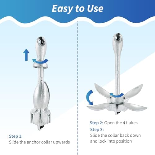 Kayak Anchor 3.5lbs/1.5kg Folding Anchor