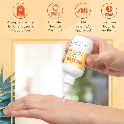 Active Skin Repair First Aid Spray with Medical Grade Hypochlorous, 3 oz | Natural and non-toxic, hypochlorous acid, no-sting formula, minor cuts, wounds, scrapes, rashes, sunburns, travel size