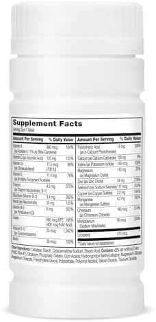 21st Century One Daily Men's 50+ Tablets, 100 Count | Complete Daily Multivitamin, Compare VS. One A Day® Men's 50+, Men Over 50 with Memory, Complete Nutrition for Men 50 Plus