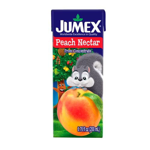 Jumex Apple Nectar Juice Boxes for Kids - Apple Juice Box with Straw - Mini Drinks for Kids - Made with Fresh Fruit Puree Concentrate - School Snacks & Smoothie Mix - 6.76oz, 24 Pack