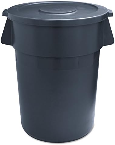 Boardwalk 32GLWRGRA Round Waste Receptacle LLDPE 32 gal Gray