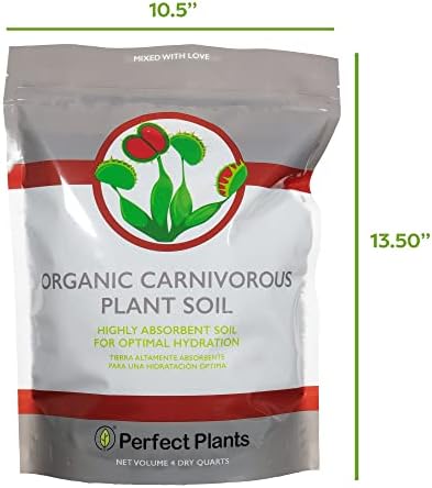 Perfect Plants Carnivorous Plant Soil, 4 qt, Venus Fly Trap Potting Mix