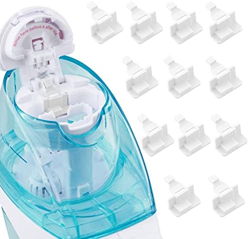 Silicone Saltwater Pods Refills Accessories Compatible with Navage Nasal Care Nasal Irrigation System - Save Salt Water pods for Easy Operation (6 Blue + 6 whie), nomal