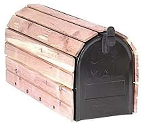 Real Cedar, Standard Thickness (1/2 Inch Thick Slats) Cedar-Wrapped Mailbox - (This is 1 of 3 Different Cedar-Wrapped mailboxes That we Manufacture)