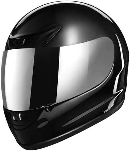 Full Face Motorcycle Helmet Adult ATV Helmet DOT Approved | Ultra-Lightweight, with Anti-Fog Visor, Breathable Liner, For Street Bike