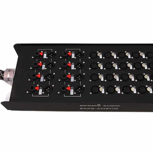 Seismic Audio - SAXQ-16x8x25 - 16 Channel 25' XLR Snake Cable with XLR and 1/4" Returns on the Box