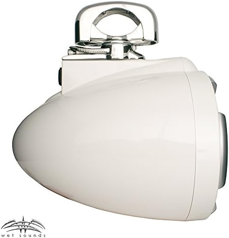 Wet Sounds 2 ICON 8" White Swivel Clamp Tower Speakers- Pair White (Renewed)