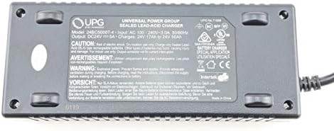 Pride Mobility Charger ELE1803474 - Fits Scooters and Power Wheelchairs - 24V 5A - UPG 24BC5000T-4 71698 Y