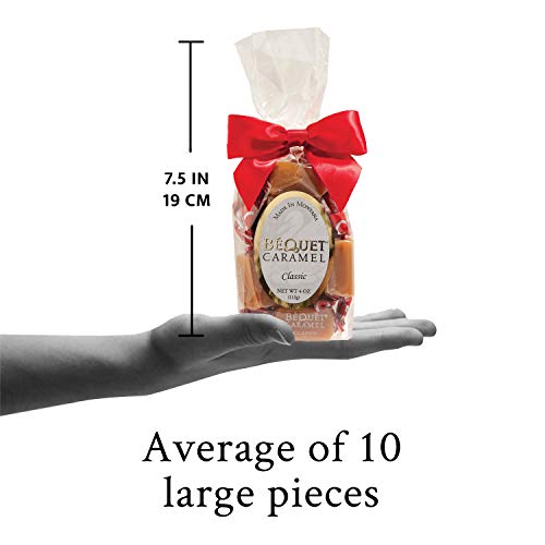 Béquet Classic Caramels - Soft Gourmet Candy - 24oz Resealable Pouch