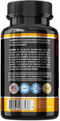 YUMMYVITE Horny Goat Weed Extra Strength Blend, w. Maca, Arginine, Ginseng, Tribulus, Tongkat, Libido, Stamina, Energy Support, Non-GMO Formula