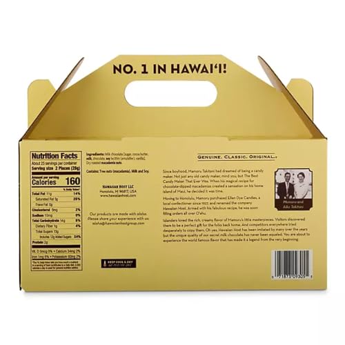Hawaiian Host Aloha Macs Milk Chocolate Macadamia Nuts (6 ounce box, 12 pieces) (1 Box)
