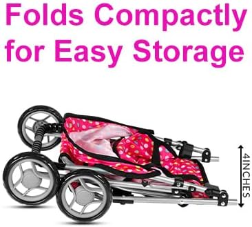 fash n kolor, My First Baby Doll Stroller with Flower Design with Basket in The Bottom- 2 Free Magic Bottles Included