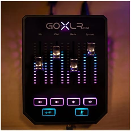TC Helicon GoXLR MINI Online Broadcast Mixer with USB/Audio Interface and Midas Preamp, Officially Supported on Windows