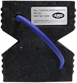 AME INTL 15230 Super Crib Cribbing Block Working Load Limit 110,000 lbs - 6" x 7" x 24", Black