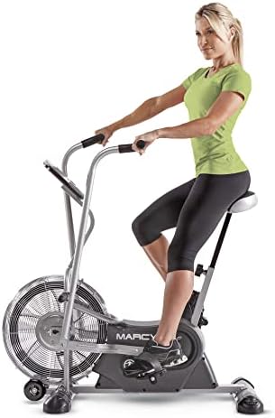 Marcy Air-Resistance Exercise Fan Bike With Dual Action Handlebars