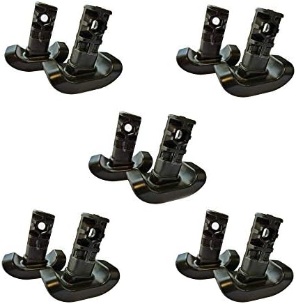 Stander Replacement Walker Ski Glides, Compatible with Stander's Wonder-Walker and Wonder-Walker-Plus, Black, Set of 2