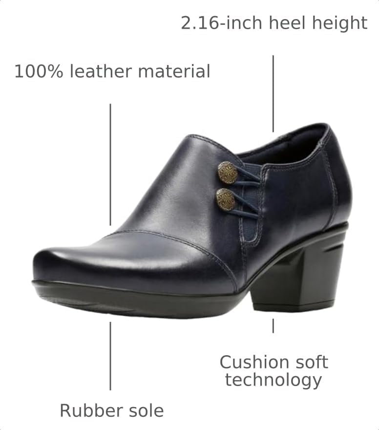 Clarks Women's Emslie Warren Zipper Ankle Boot