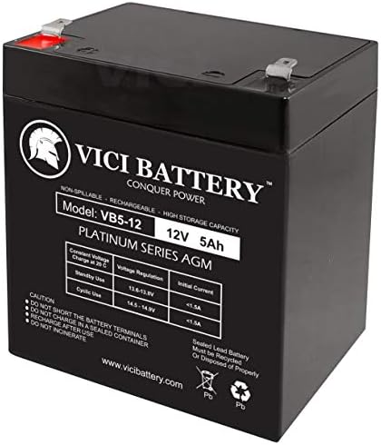 Vici 12V 5AH SLA Battery for Lawn and Garden Tool - 2 Pack Battery Brand Product