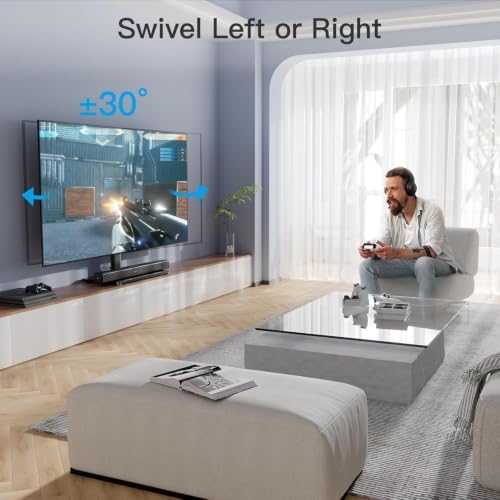 PERLESMITH Universal TV Stand Legs for 32-70 inch TVs up to 99 lbs, Height Adjustable Tabletop Television Stand Mount, Universal TV Base for Livingroom & Bedroom, VESA 400x400mm PSTVS04-N2
