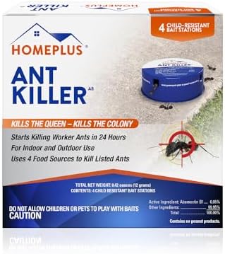 Homeplus™ Ant Killer AB, Metal Bait Station, Ants Killer for House, Ant Traps Indoor & Outdoor, 12 Pack