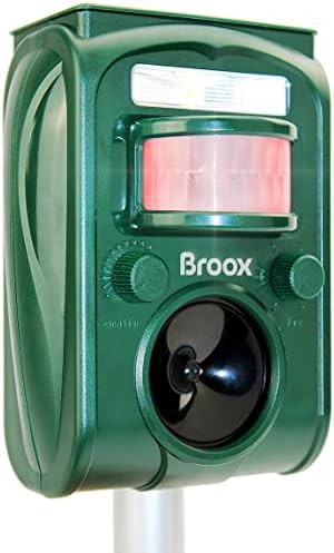 Broox 2026 Upgraded Solar Animal Repellent, Cat Repellent Outdoor, Squirrel Repellent, Deer Repellent, Ultrasonic pest Repeller, Waterproof IP 65