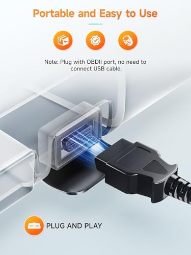 ANCEL AD410 Enhanced OBD2 Scanner, Vehicle Code Reader for Check Engine Light, Automotive OBD II Scanner Fault Diagnosis