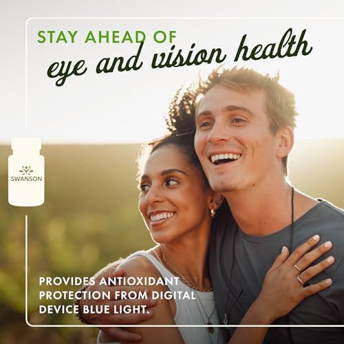 Swanson Synergistic Eye Health, Lutein 20 mg Zeaxanthin 2 mg, 60 Softgels | Synergistic Eye Health with Lutein 20 mg and OmniXan Zeaxanthin 2 mg to Protect the Retina and Macula from Blue Light