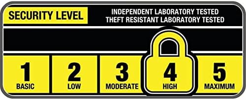 Kryptonite Parkview Bike U-Lock, 4ft Braided Steel Security Cable & Keys
