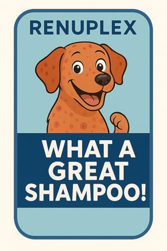 RenuPlex Extra Strength Mange Dog Shampoo - Supports Skin Problems and Mange Control. Unconditional Guarantee. Made in USA