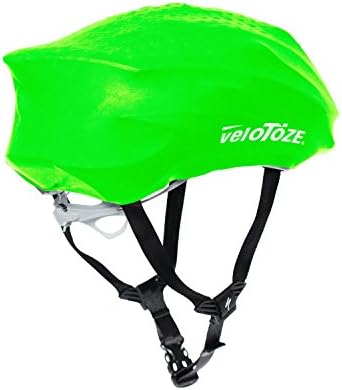 veloToze Cycling Helmet Cover, fits Most Bike Helmets - Keeps Wind, rain and Sun Away from Head; Bright Colors for Visibility