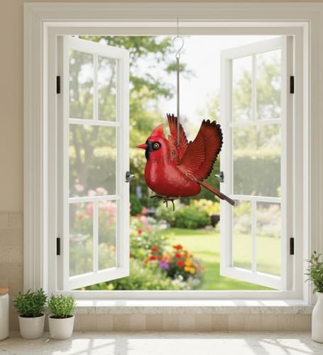 Regal Art & Gift Bird Bouncie, Hand-Painted Metal Spring Garden Decor