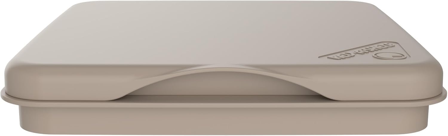 Rev-A-Shelf 35 Qt Under Sink Garbage Can Lid for Base Kitchen and Bathroom Cabinet, Replacement Plastic Trash Bin Lid Only, White, RV-35-LID-1