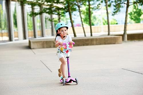 Micro Kickboard | Mini Kids Scooter for Ages 2-5 | Children up to 110 lbs | 3 Wheel Lean-to-Steer Design | Adjustable T Bar | Smooth Ride PU Wheels