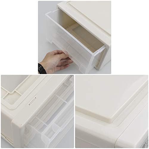 6 Quart Plastic Chest of Drawers, Desktop Office Organizer, 3 Pack