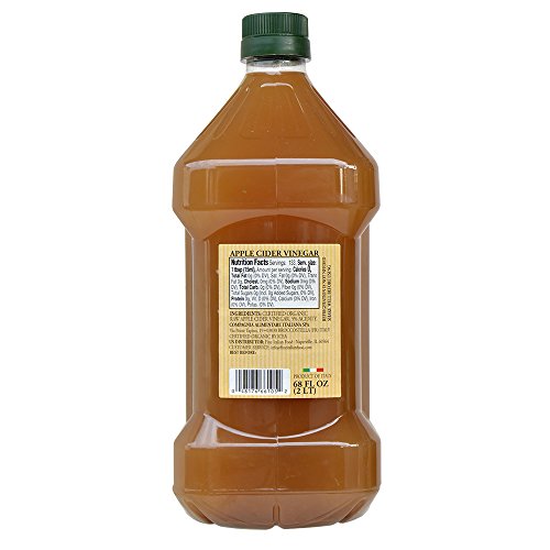 Organic Apple Cider Vinegar With The Mother 68 oz -100% USDA Certified Organic - Raw, Unfiltered