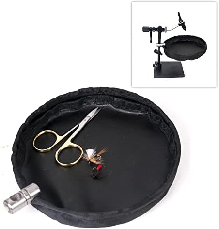 M MAXIMUMCATCH Maxcatch Fly Tying Waste Basket with Magnetic Quick Release- Fits Most Fly Tying Vises for Easy Cleanup