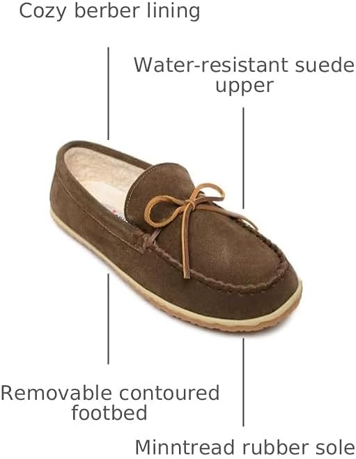 Minnetonka Men's Tomm Suede Leather Moccasins