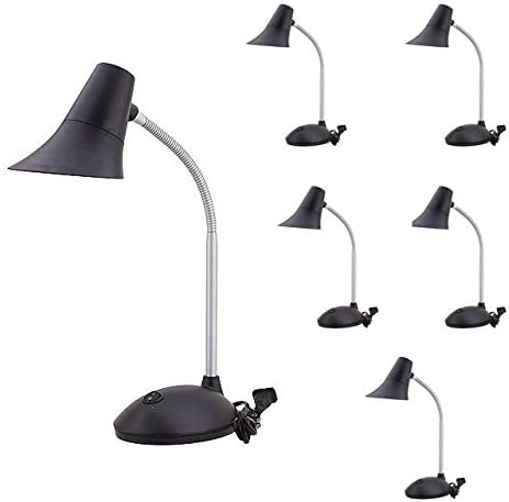 MarsLG Anti-Glare 5 Watt LED Desk Lamp with On/Off Toggle Switch, 2408WH (Single Unit)