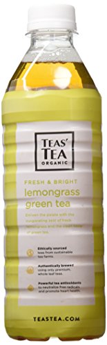 Teas' Tea Unsweetened Jasmine Green Tea 16.9 Ounce (Pack of 12) Organic, Sugar Free, 0 Calories