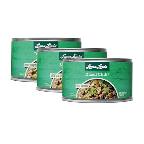 Loma Linda - Plant-Based - Diced Chik (13 oz.) (Pack of 3) - Kosher