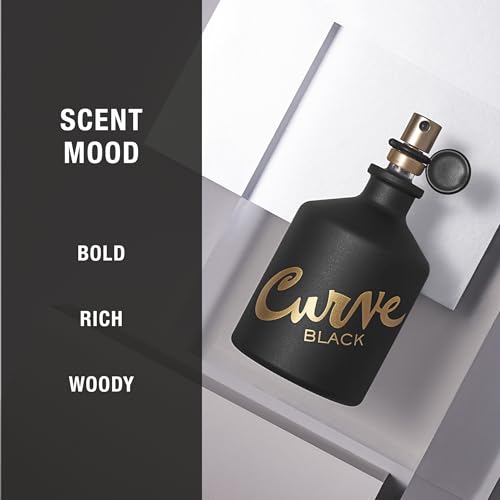 Curve Black Men's Cologne Fragrance Spray, Casual Day or Night Scent, 4.2 fl oz
