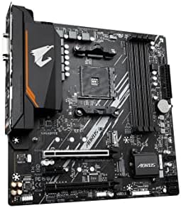 Gigabyte GIGABYTE B550M AORUS Elite (AM4/ AMD/ B550/ Micro-ATX/ DDR4/ Dual M.2/ PCIe 4.0/ Realtek GbE LAN/Gaming Motherboard)