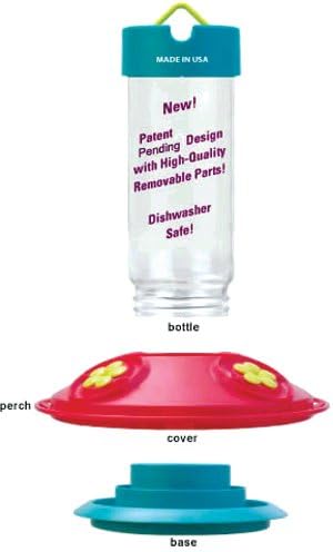 Dr JB's 16CLY Hummingbird Feeder with Yellow Petals