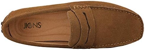 JIONS Mens Driving Penny Loafers Suede Moccasins Slip On Casual Dress Boat Shoes