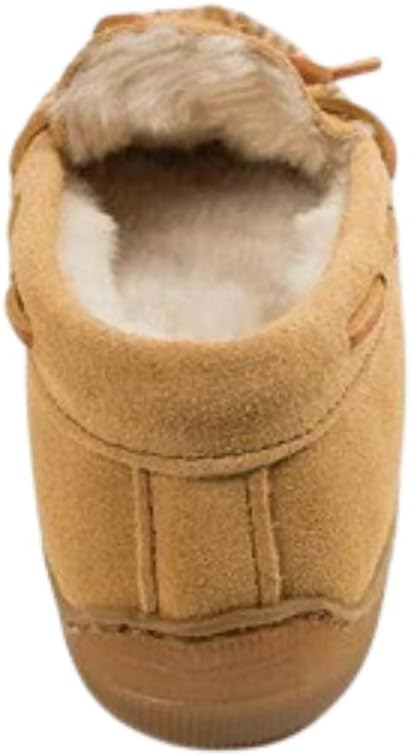 Minnetonka Women's Pile Lined Hardsole Moccasin Slippers