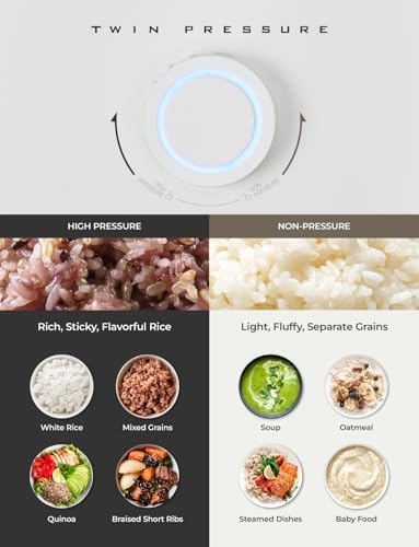 CUCKOO Twin Pressure Induction Rice Cooker, 20-Cup Cooked, CRP-LHTR1009FW