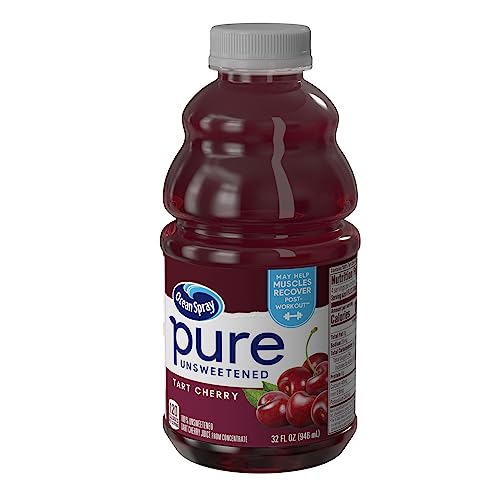 Ocean Spray® Pure Unsweetened Tart Cherry, 100% Tart Cherry Juice, 32 Fl Oz Bottle