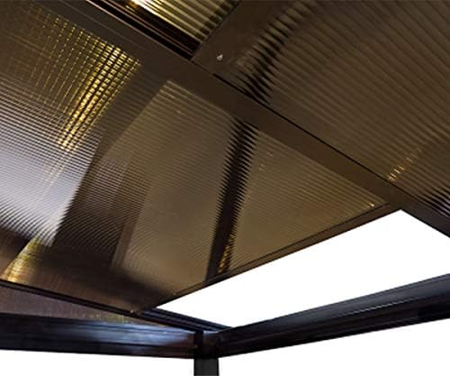Sojag Outdoor 10' x 12' Sutton Wall-Mounted Hardtop Gazebo Outdoor Sun Shelter